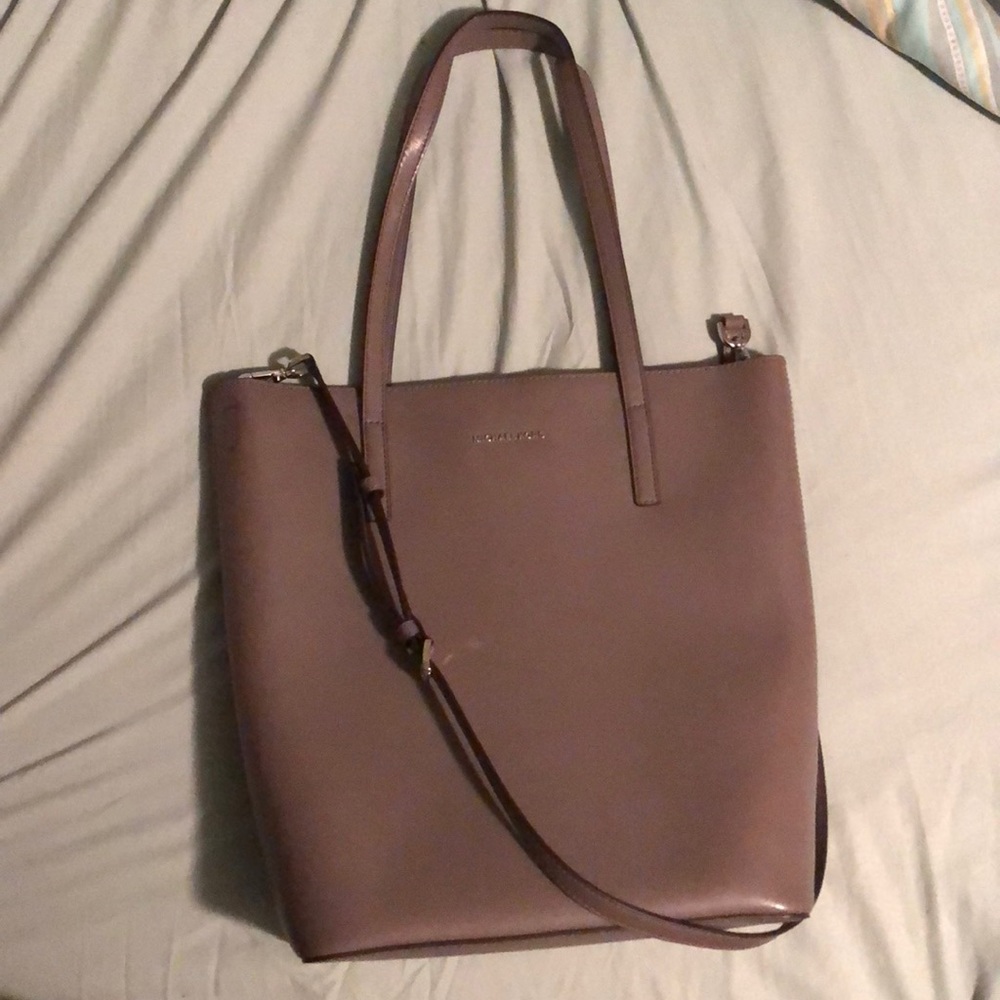 Purple/gray Michael Kors Tote Bag